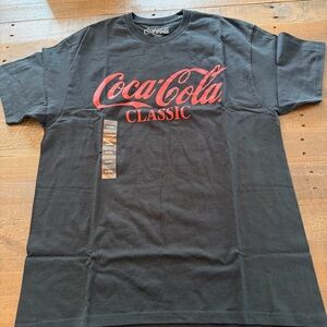 Coca Cola Classic Black and Red Men's Shirt